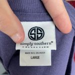 Simply Southern Preppy Southern Life Graphic Purple Long Sleeve Tee Photo 3