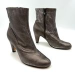 Taryn Rose Taryn by Metallic Leather Booties Heel Ankle Boots Photo 0