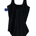 Swimsuits for All Black One Piece Swimsuit Size 16 Photo 2