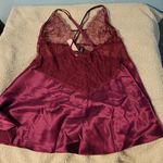 Victoria's Secret NWT  Burgundy Chemise Size Large Photo 2