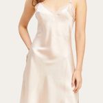 Morgan Lane NWT  Sienna silk slip dress mini in cloud pink Photo 0