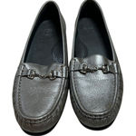 SAS San Antonio Shoemakers Silver Leather Loafers Comfort Foot Bed Women's 9.5 Photo 0