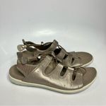 Ecco  Jab Toggle sandals metallic leather‎ size 7 Photo 1
