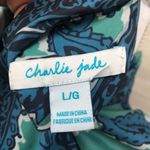 Charlie Jade  polyester blouse Size Large Photo 5