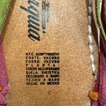 Monarquia Handmade Huarache Mexican Colorful Floral Woven Leather Flats Size undefined Photo 2