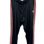Adidas Black Track Pants with Pink Accents Photo 3