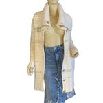 RACHEL RACHEL ROY CREAM ACRYLIC BLEND CABLE KNIT CARDIGAN SWEATER (S) Photo 5