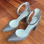 Oleg Cassini crystal heels Silver Size 7.5 Photo 0