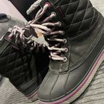 Crocs Womens 7 US AllCast Waterproof Duck Boot Snow Weather Black Purple Gray Photo 9