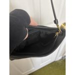 Etienne Aigner Black Leather Clutch Crossbody Purse Pocketbook Gold Hardware Photo 6