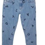 Current/Elliott Current Elliot the cropped straight scattered love letters jeans size 25 Photo 20