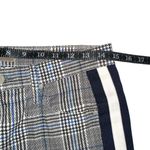 MOTHER The Inside Ankle Blue Gray Plaid Cropped Side Striped Pants 28 Photo 7