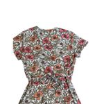 ALY DALY Women's Floral Print Wrap Midi Dress Short Sleeve Summer Spring Sz SM White Photo 8