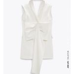 ZARA  Short waistcoat dress with lapel collar with voluminous back bow  NEW Photo 8