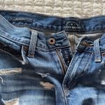Lucky Brand "The cutoff" distressed high rise shorts sz 4/27 Blue Bandana Festiv Photo 5