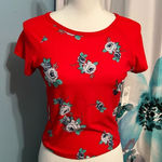 No Comment Floral crop tee Photo 0