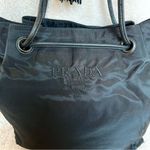 Prada RARE Black Nylon Tassel Drawstring Shoulder Bag Photo 3