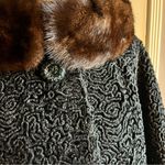 Vtg. Mink Astrakin by Lepshire made in France. Black Photo 4