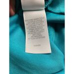 Bisou Bisou  Michelle Bohbot High-Low Maxi Dress Size 12 Teal Orange Sheer Summer Photo 9