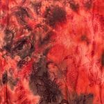 Dress Barn  Blouse XL Tiered Ruffle Tie Dye Swirl Tank Top Brown Orange Rust Flowy Photo 5