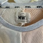 Madewell  MWL Airterry Colorblock cropped pullover XS Photo 4