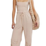 Free People NWT  Movement Inbound One Piece Jumpsuit in Cashmere / Lt Pink Small Photo 0