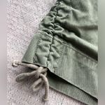 Vans  Army Green Drawstring‎ Cinch Embroidered Skull Motif Skirt Y2K Photo 3