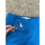 Diane Von Furstenberg  Blue Gian Wool Blend Slim Skinny Trouser Pant Zip Ankles 6 Photo 5