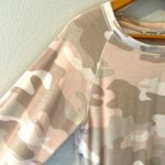 Stella & Dot Neutral Camo Zip Sweater | Small Photo 3