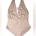 Forever 21  gold silky spandex body suit size Large NWT Photo 0