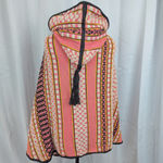 Handmade Vintage  Blanket Hooded Cape Photo 2