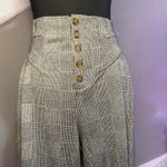 Maeve Anthropologie x  Houndstooth Wideleg Crop Pants Size Medium.  Photo 2