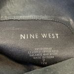 Nine West Black Leather Side Zip Heel Knee High Boots 7.5 Photo 4