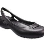 Crocs Women’s Kadee Flat Slingback Casual Flat Shoes Lightweight in Black 10 Photo 0