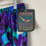 Jantzen Vintage Floral Swim cover up Skirt in Blue and Purple - Deadstock size L Photo 2