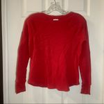 Victoria's Secret Victoria’s Secret Red Thermal Knit Long Sleeve Top size XS Photo 6