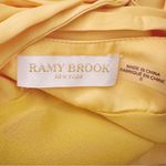 Ramy Brook  Satin Draped Maxi Dress Canary Yellow Photo 2