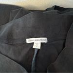 James Perse  womens Linen Pants size 1 Black Pull On unhammed Skinny Photo 6