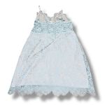 Victoria's Secret Victoria’s Secret Light Blue Dream Angels Floral Lace Slip Dress – Medium Photo 2