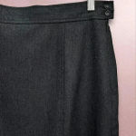 Pendleton Gray Virgin Wool Pencil Midi Skirt Size 16 Photo 2