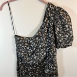 ASTR  the label Santorini Midi Dress in Black & Taupe Multi One Shoulder L NWT Photo 4