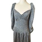 ASTR  The Label Womens Maxi Floral Dress Large Sweetheart Satin Smocked Nordstrom Photo 5