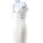 Nookie Turlington Bodycon Midi Dress Deep V-Neck Side Cutouts Size 8 AU 4 US Photo 8