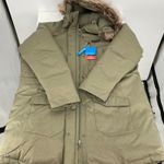 Columbia  Womens Insulated Hooded Parka Jacket Faux Fur Trim Green 2X Photo 4