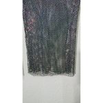 Free People NEW  Women's Navy Filter Finish Long Sleeve Metallic Mesh Small Punk Photo 10