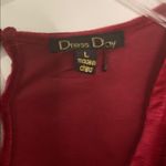 Red Velvet Plunge Gown with Bishop Sleeves Size L Photo 7