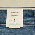 J. McLaughlin  Emmie Jeans 4 NWT $178 Dark‎ Wash Blue Denim Stretch Cotton Solid Photo 3