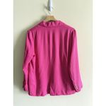 ZARA  Blazer Womens Large Bright Pink Barbie Oversized Blazer Preppy Business‎ Photo 3