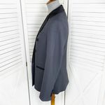 Rebecca Taylor Tailored  Color‎ Block Double Breasted Blazer Jacket Grey Black 4 Photo 1