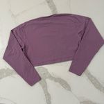 Alphalete Oversized LongSleeve Athletic CropTop Womens Small LifestyleFit Purple Photo 4